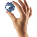 Diamond jewel in hand