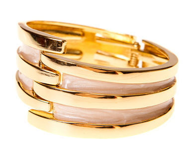 What Is Gold-Filled Jewelry and How Is It Made? female bracelet, isolated