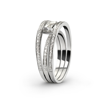 White gold ring with white diamonds_2