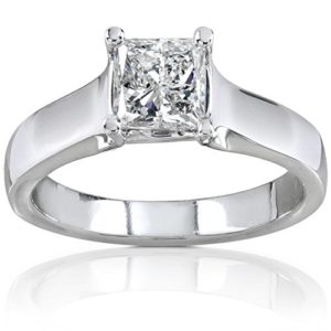 princess-cut diamond ring